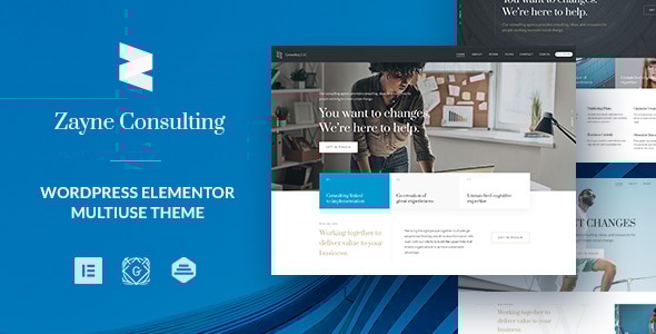 Zayne - Business Finance WordPress Theme Logo